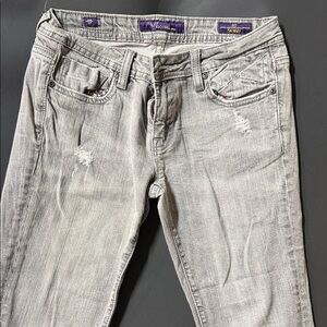 Vigoss Light Gray distressed Skinny Jeans for Women y2k